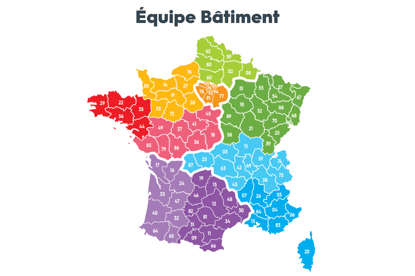 Carte avec zones cliquables – Bâtiment